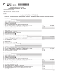 Schedule AATC Alabama Accountability Tax Credit - Alabama