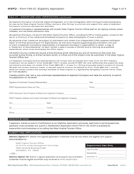 Form FIIA-01 Eligibility Application - West Virginia, Page 4
