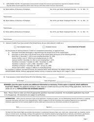 Application for Examination or Employment - City of Mount Vernon, New York, Page 2