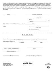 Form MDE/WMA/BWD/RES Application for License Reinstatement - Maryland, Page 2