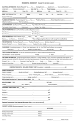 Residential &amp; Mobile Home Permit Application - Volusia County, Florida, Page 2