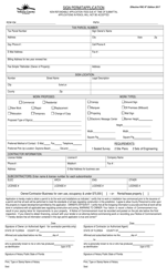 Document preview: Sign Permit Application - Volusia County, Florida