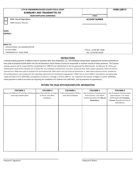 Document preview: Form 1099 ST Summary and Transmittal of Non-employee Earnings - City of Owensboro, Kentucky