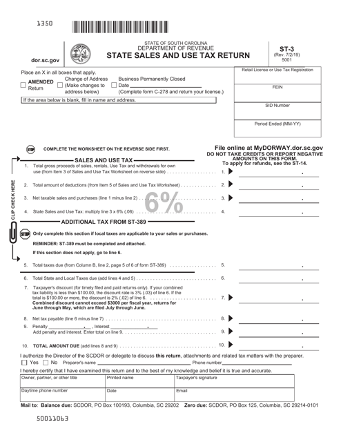 Form ST3 Download Printable PDF or Fill Online State Sales and Use Tax