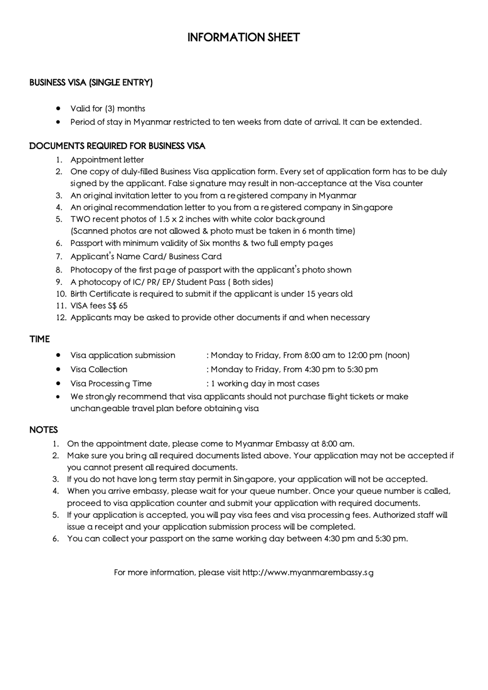 Myanmar Entry Tourist Visa Application - Embassy of the Republic of the Union of Myanmar - Singapore, Page 2