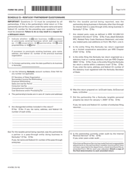 Form 765 (41A765) Kentucky Partnership Income and Llet Return - Kentucky, Page 3