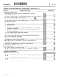 Form 765 (41A765) Kentucky Partnership Income and Llet Return - Kentucky, Page 4