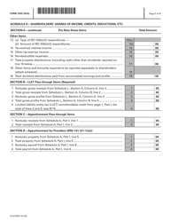 Form 720S (41A720S) Kentucky S Corporation Income Tax and Llet Return - Kentucky, Page 5