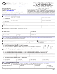 Form FIN461 Application for Authorization to Sell Coloured Fuel - British Columbia, Canada, Page 3