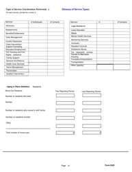 Form HUD92456 Semi-annual Performance Report Multifamily Housing Service Coordinator Program, Page 2