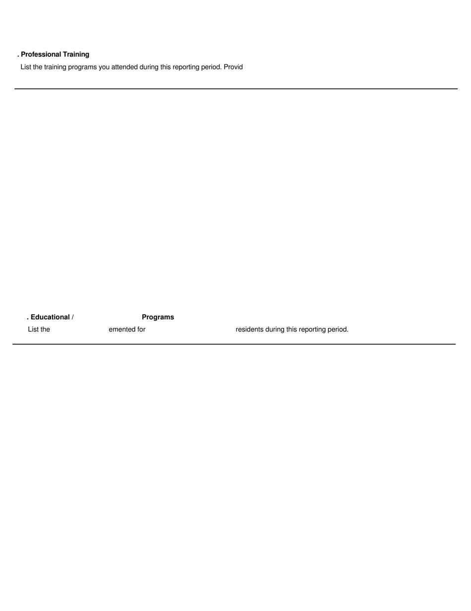 Form HUD92456 Semi-annual Performance Report Multifamily Housing Service Coordinator Program, Page 4