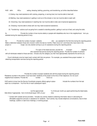 Form HUD92456 Semi-annual Performance Report Multifamily Housing Service Coordinator Program, Page 8