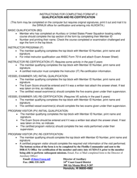 Form MT-2 Qualification and Re-certification, Page 2