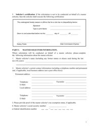 Residential Solicitation Permit Application - City of Huntsville, Alabama, Page 4