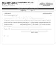 State Form 36028 Application for Pharmacist License - Indiana, Page 3
