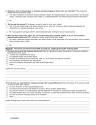 Form SC8857 Request for Innocent Spouse Relief - South Carolina, Page 2