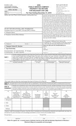 Form 61A202 Public Service Company Property Tax Return for Railroad Car Lines - Kentucky
