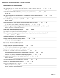 Form 68-0192 Questionnaire for Determining Status of Worker - Iowa, Page 4