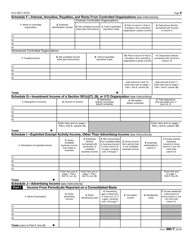 IRS Form 990-T Exempt Organization Business Income Tax Return (And Proxy Tax Under Section 6033(E)), Page 5