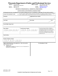 Form 2252 Convictions and Pending Charges Form - Wisconsin, Page 3