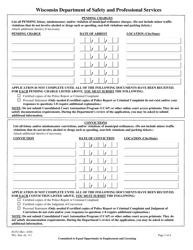 Form 2252 Convictions and Pending Charges Form - Wisconsin, Page 4