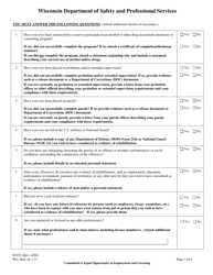 Form 2252 Convictions and Pending Charges Form - Wisconsin, Page 5