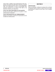 Form REV-643 Motor Fuels Tax Reimbursement Claim Form for Undyed Diesel and Undyed Kerosene Used in Truck Refrigeration Units - Pennsylvania, Page 4