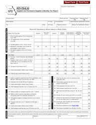 Document preview: Form 572 Supplier and Permissive Supplier's Monthly Tax Report - Missouri