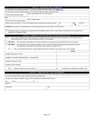 State Form 38333 Articles of Amendment to the Articles of Incorporation - Indiana, Page 3