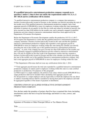 Form IT-QIEPC Qualified Interactive Entertainment Production Company Certification Form - Georgia (United States), Page 2
