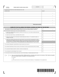 Form WV/CEM-4 Preneed Cemetery Company Annual Report - West Virginia, Page 2