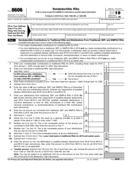 IRS Form 8606 Nondeductible Iras
