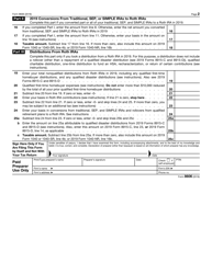 IRS Form 8606 Nondeductible Iras, Page 2