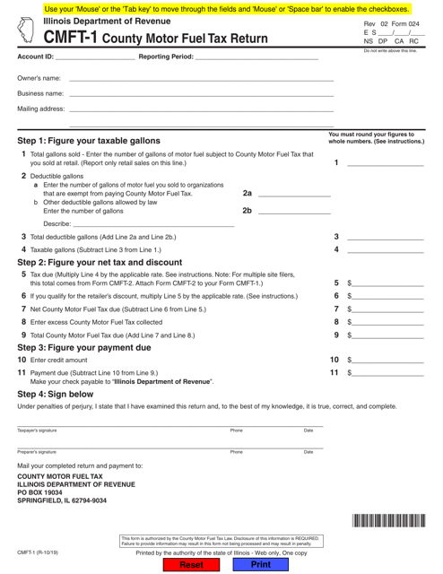 Form CMFT-1 (024)  Printable Pdf