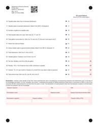 Form O-MF Motor Vehicle Fuels Tax Return - Connecticut, Page 2