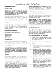Sales Use Tax Return - City of Westminster, Colorado, Page 2