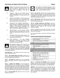 Sales Use Tax Return - City of Westminster, Colorado, Page 3
