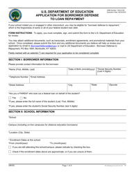 &quot;Application for Borrower Defense to Loan Repayment&quot;
