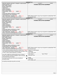 Form PT-50A Aircraft Personal Property Tax Return and Schedules - Georgia (United States), Page 5