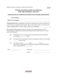 Document preview: Form 19 Certificate of Compliance With Type-Volume Limitations