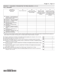Form ET-706 New York State Estate Tax Return - New York, Page 5