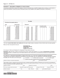 Form ET-706 New York State Estate Tax Return - New York, Page 6