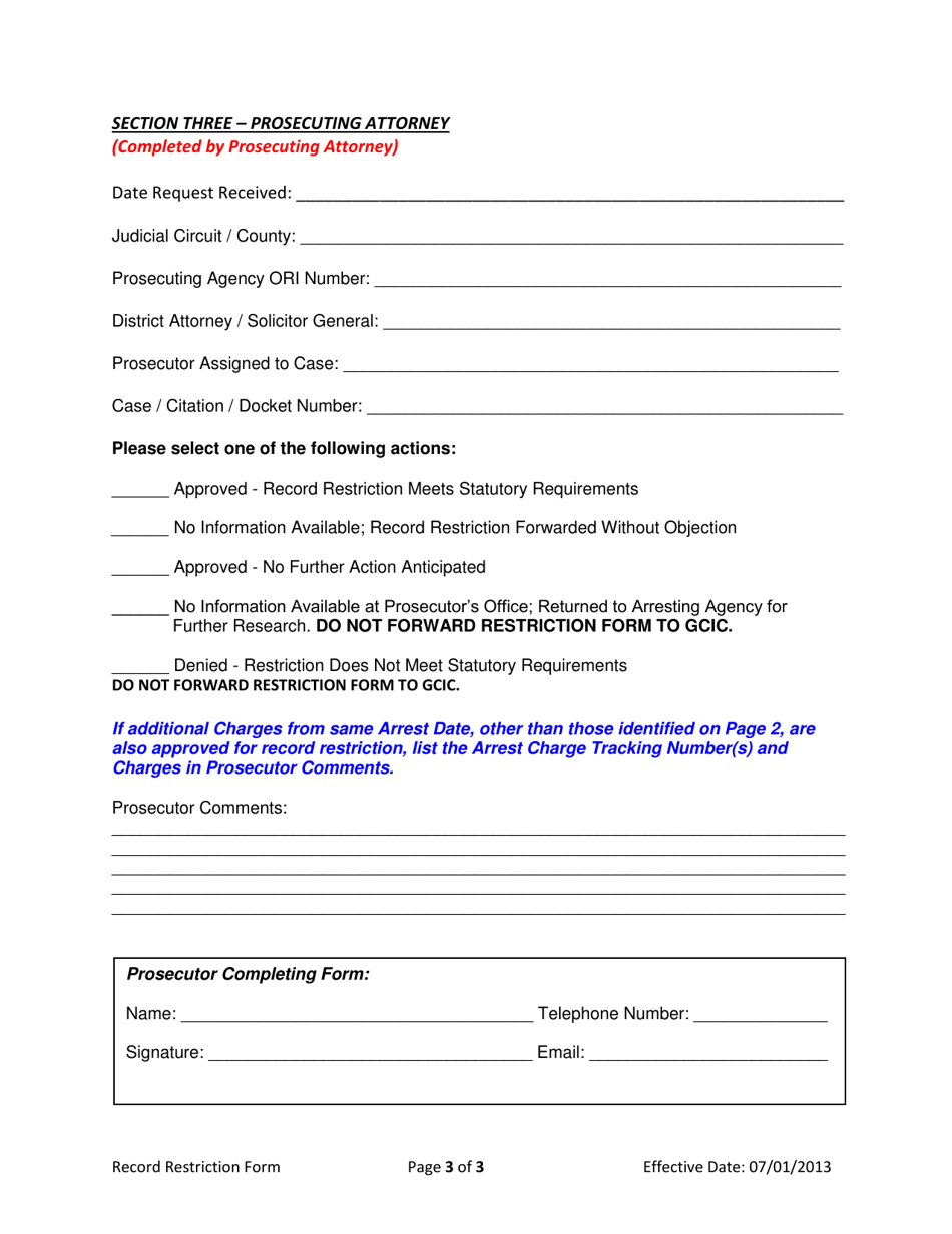 Request to Restrict Arrest Record - Georgia (United States), Page 4