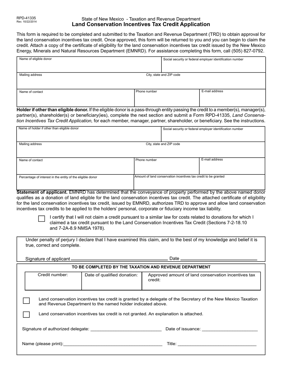 Form Rpd 41379 Printable Form RPD-41335 - Fill Out, Sign Online and Download Printable PDF, New ...