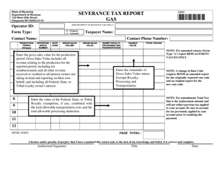 Form 3000 Severance Tax Report - Wyoming, Page 3