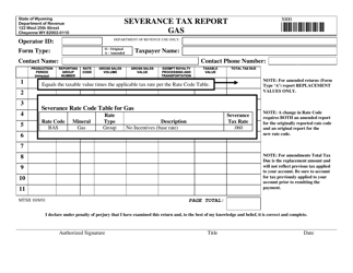 Form 3000 Severance Tax Report - Wyoming, Page 4