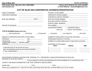 Confidential Business Registration - City of Blue Ash, Ohio, Page 2
