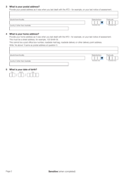 Form NAT2817 &quot;Change of Details for Individuals&quot; - Australia, Page 2