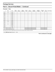 PS Form 3605-R Postage Statement - Package Services, Page 3