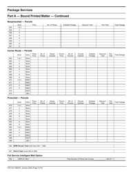 PS Form 3605-R Postage Statement - Package Services, Page 4